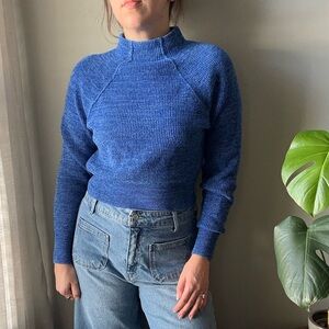 Free People Blue Knit Sweater